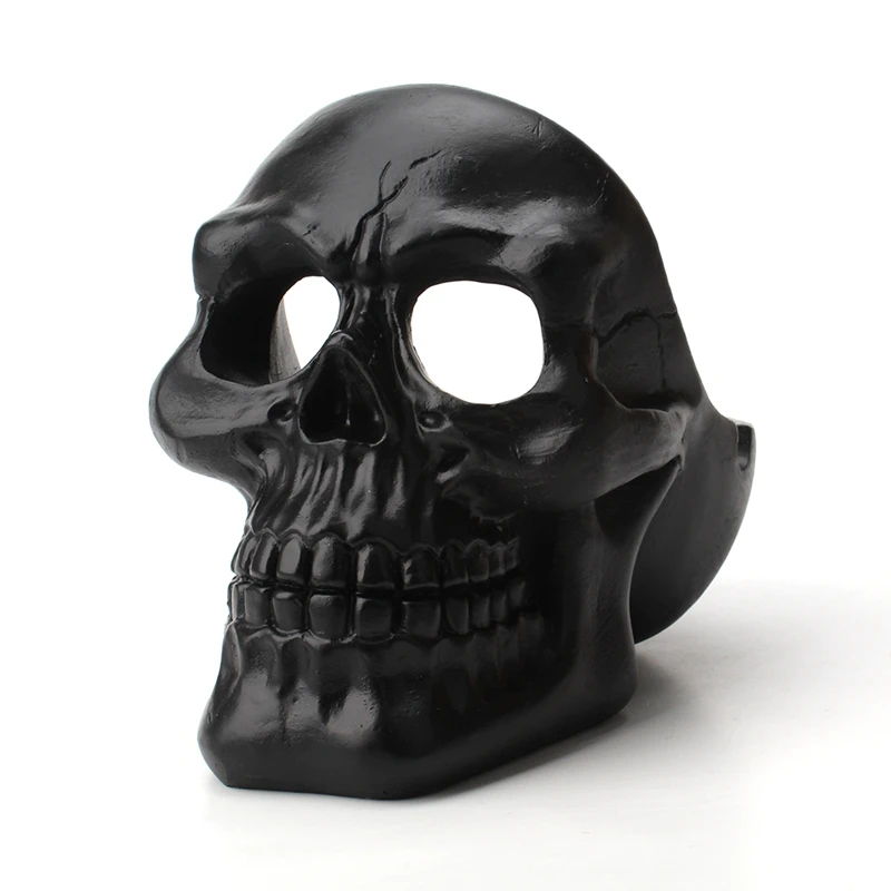 Cigarettes ashtray Skull ashtray tobacco ash box sculpture statue container decoration retro vintage skull home office bar ornament crafts man gift