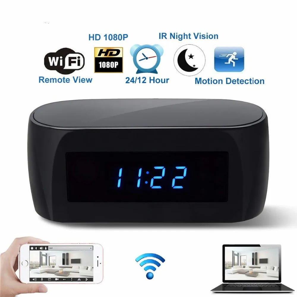 Z16 новая мини-камера с Wi-Fi 1080P HD Настольная видеокамера будильник ночное видение