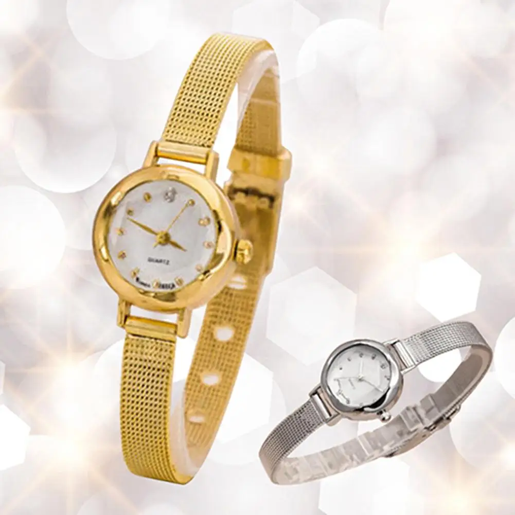 Luxury Golden Bracelet Watch Women Fashion Mesh Fine Alloy Band Rhinestone Dial Quartz Wrist Watch Casual Women Watches Clock women watches,electronic watch