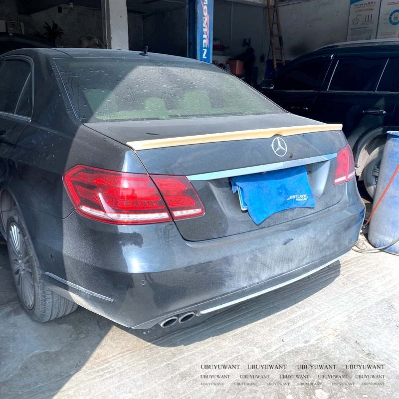 Спойлер для Mercedes W212 2008 2013 Высокое качество Abs Пластиковые чехлы автомобильных