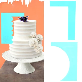

1 Set Easy Cake Scrapper Tool DIY Icing Decorating Spatula Smoothing for Fondant Cream KM88