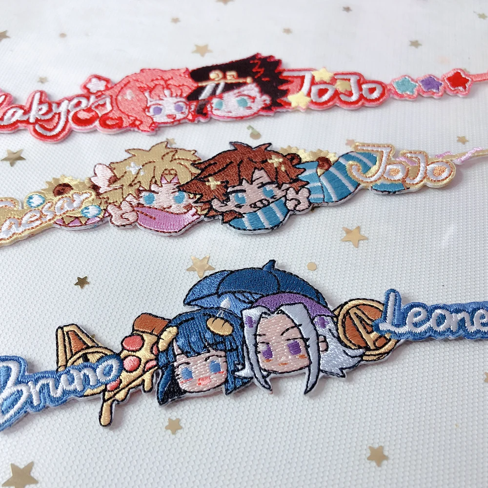 Wholesale Japanese Hot Anime JoJo's Bizarre Adventure Handmade Embroidery Bracelet Cosplay Costume Wrist Strap Hand Chain Prop |
