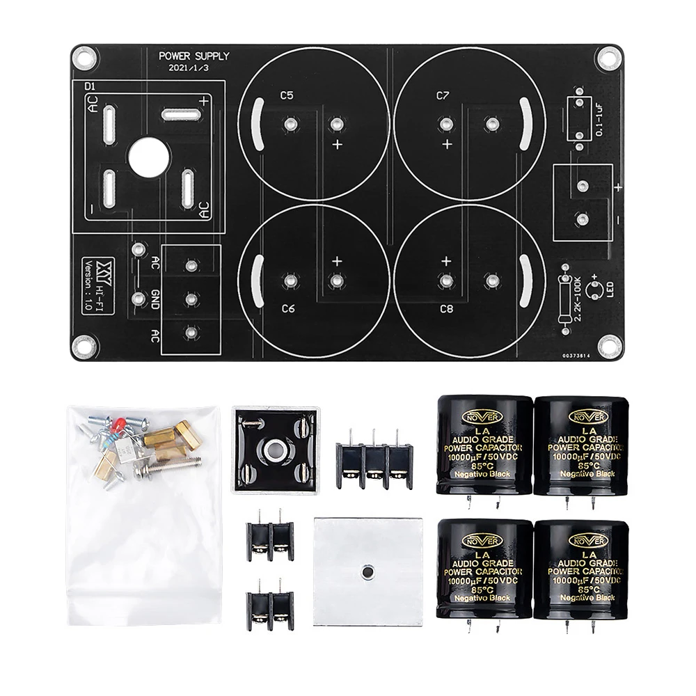 best amplifier AIYIMA 50A Single Power Rectifier Filter Board Diy Kits PCB Board 10000uF/50V Large Current For 1969 Amplifier 4 channel amp Audio Amplifier Boards