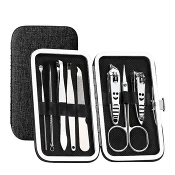 

8pcs Manicure Set Portable Nail Clippers Set Nail Cutter Cuticle Clipper Kit Professional Nail Kits Durable Nail Set Nail Care