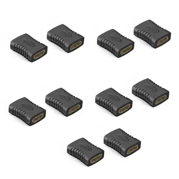 

10Pcs Hdmi Female To Female Coupler Extender Adapter Connector F F For Hdtv Hdcp