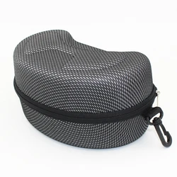 Protection Ski Snow Goggle Protector Case (Without Goggles) Skiing Snowboard Glasses Eyewear Box Zipper Shockproof Hard Case Bag