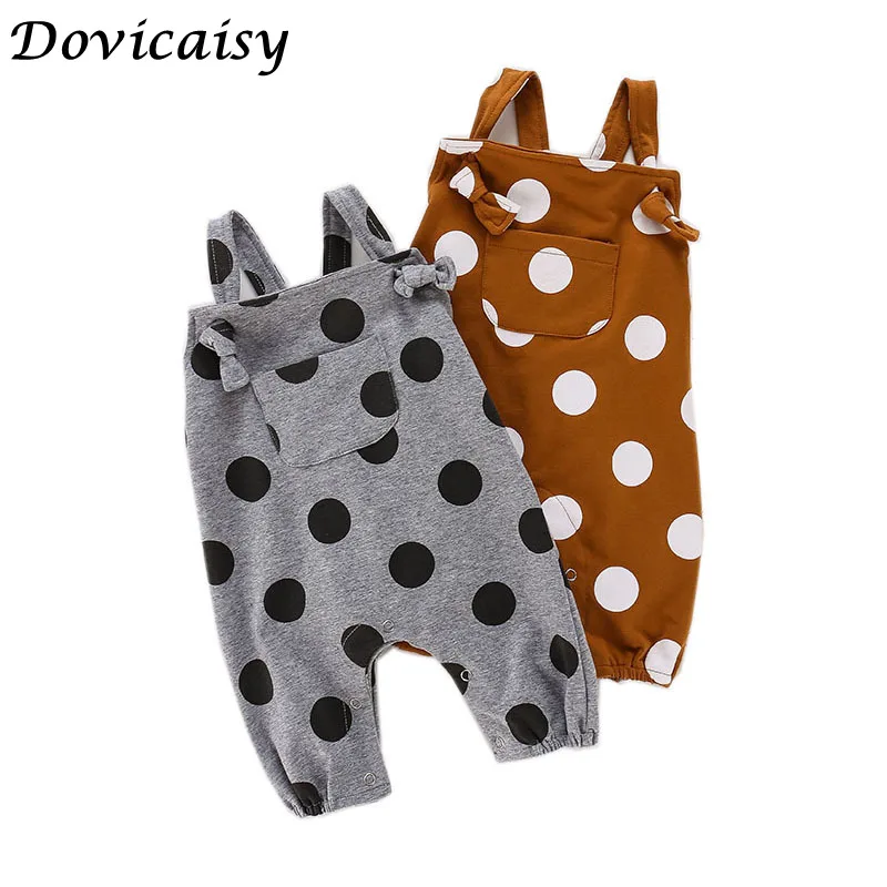 

Baby Suspender Pants Overalls BabyToddler Overalls Pants dot Baby Boy Overalls Gray /Brown Girls Cute Overalls Pants For Kids