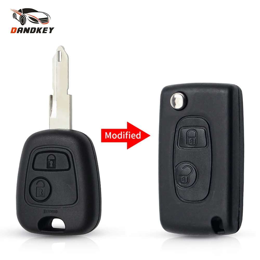 Корпус для дистанционного ключа Dandkey Peugeot 106 206 306 406 Citroen C2 C3 Xsara Picasso | Автомобили и