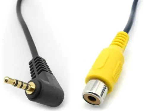   AV-in Aux 2.5mm TRRS  ÷ RCA    ȯ ڵ 0.2m, GPS º  ķ DVR 