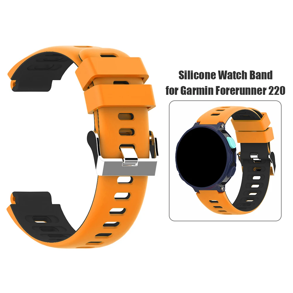 Силиконовый регулируемый ремешок для часов сменный умных Garmin Forerunner