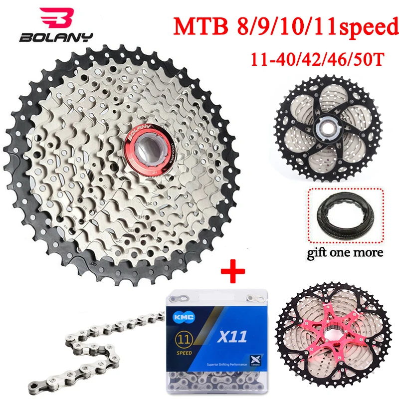 Cassette 8//9//10//11S 116//118 Links MTB Bike Chain 11-40//42//46//50 Derailleur Cogs