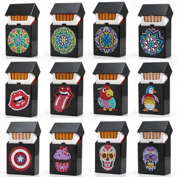 

DIY Special Shaped Diamond Painting Cigarette Case diamond Embroidery Cross Stitch Smoke Box Diamond Mosaic Fashion Gift