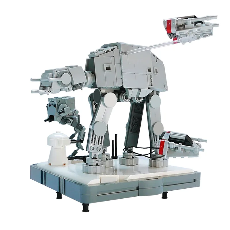 Buildmoc Star Plan Battle on Hoth AT-AT AT-ST Walker 658 шт MOC модель строительные блоки игрушки для детей
