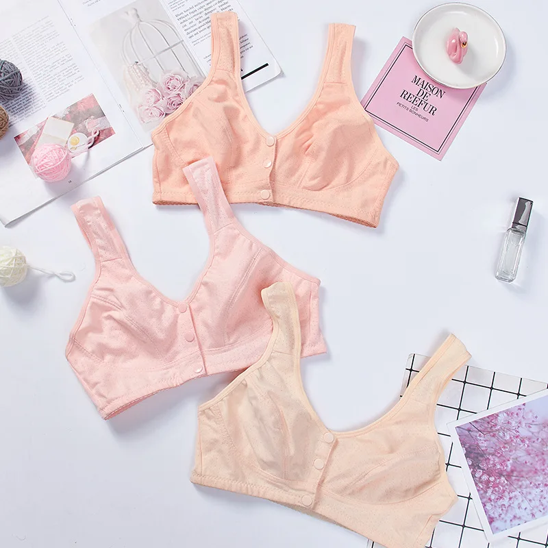 2019 хлопковый бюстгальтер без стальных колец для женщин среднего возраста и