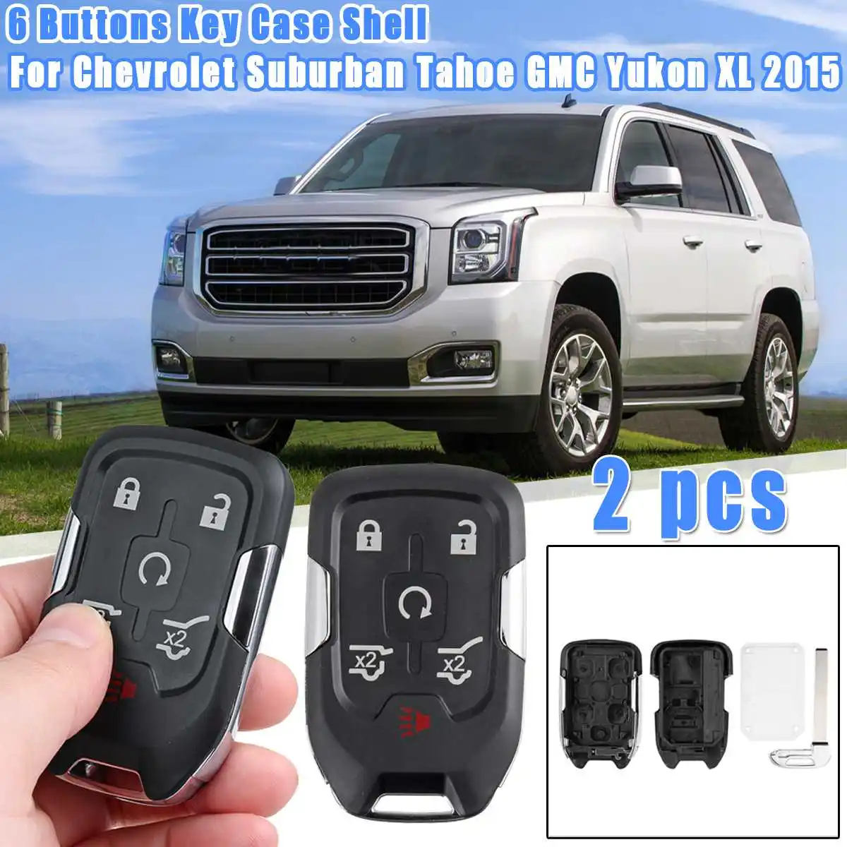 Запасной пульт дистанционного управления с 6 кнопками серебристая сторона