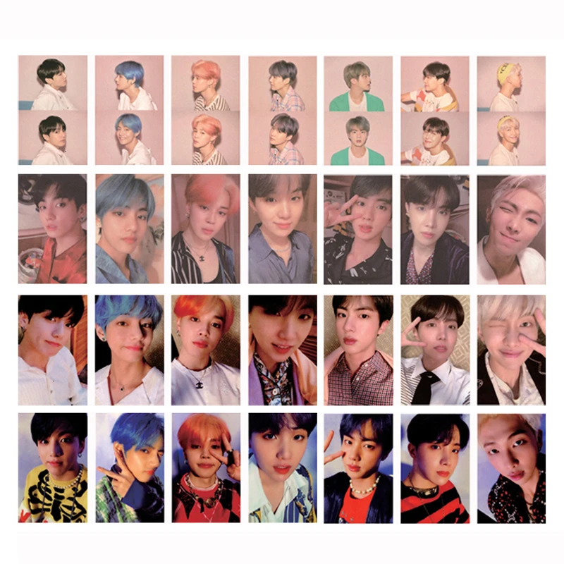 KPOP Bangtan мальчик альбом воспоминания о ломо карты V SUGA сделано бумага фото лампа карты плакат HDPhotocard 3RD 5TH LOVE YOURSELF AllCard