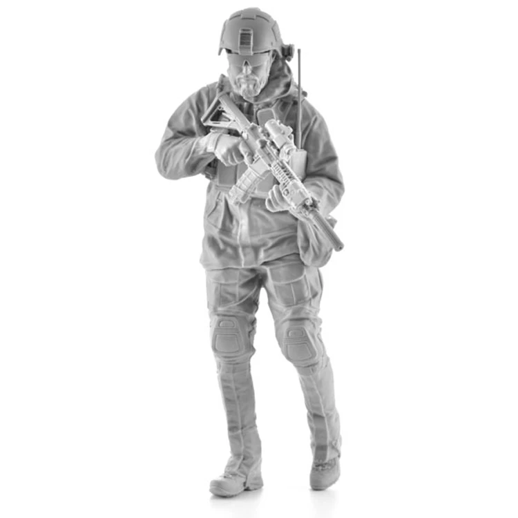 Moderno US Marine Corps Resina Modelo, Branco Modelo Manual, 1, 16