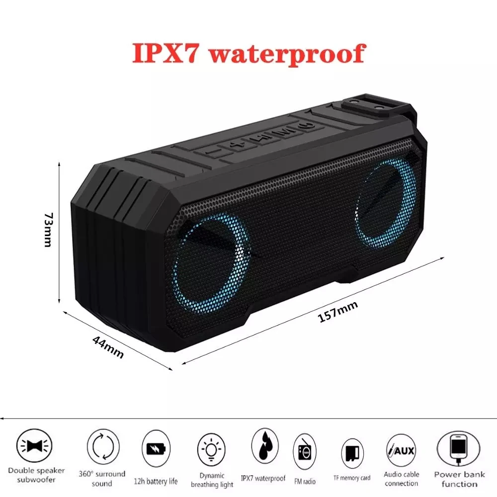 houder schroot vervormen New X8 Bluetooth Speaker High-power Wireless Outdoor Sound Bar Colorful  Luminous Subwoofer Speaker With 3000mah Mobile Power Box - Speakers -  AliExpress