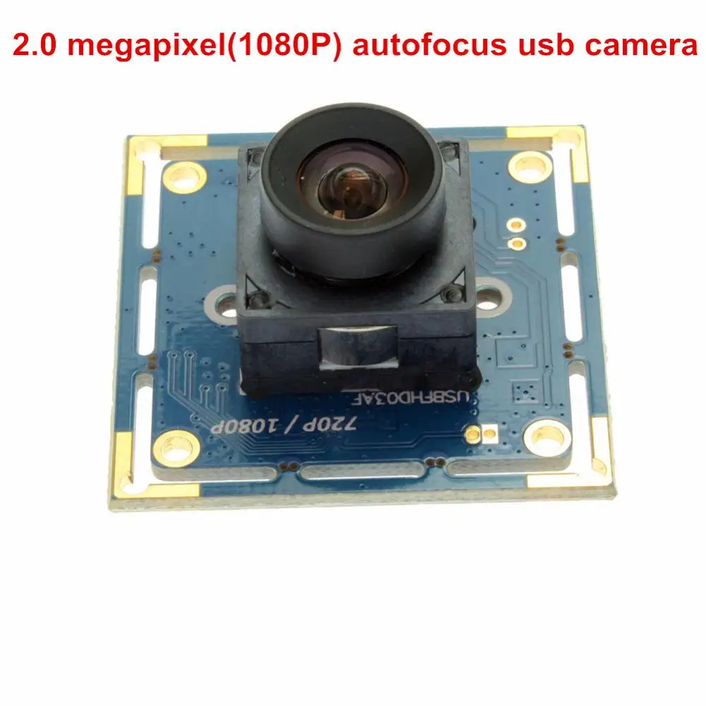 ELP 1080P AF 120fps CMOS OV2710 Цветной Объектив с нулевым искажением Автофокус USB веб камера