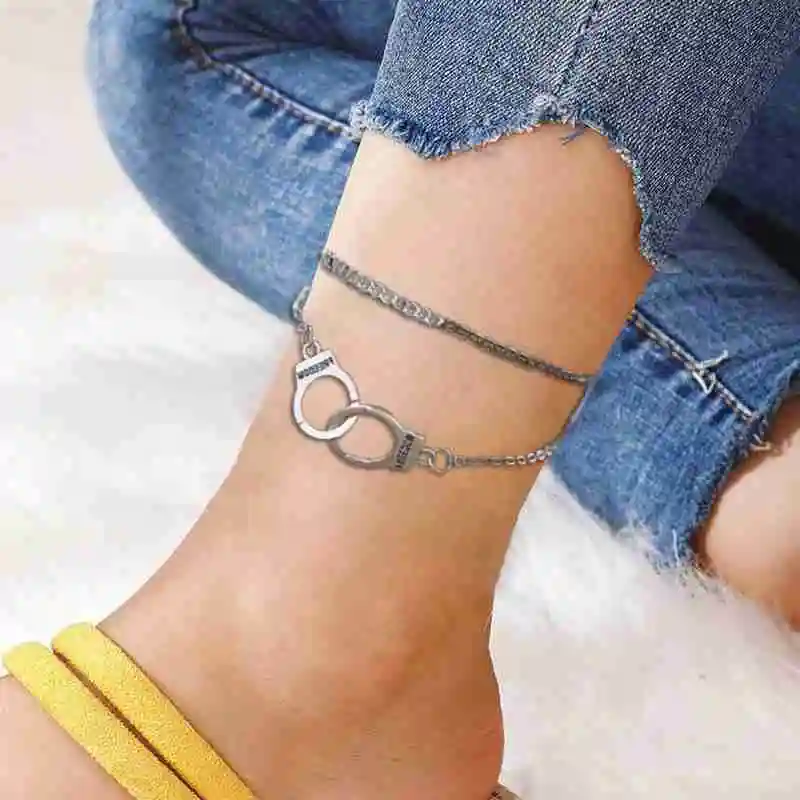 1 шт. женские ножные браслеты простые сердечки босиком крючком браслет под