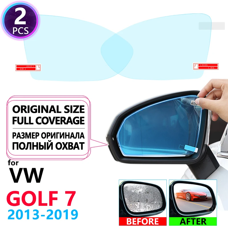 Полное покрытие анти-туман непромокаемая пленка зеркало заднего вида пленка для Volkswagen VW Golf 7 MK7 2013~ Автомобильная Наклейка Автомобильные аксессуары
