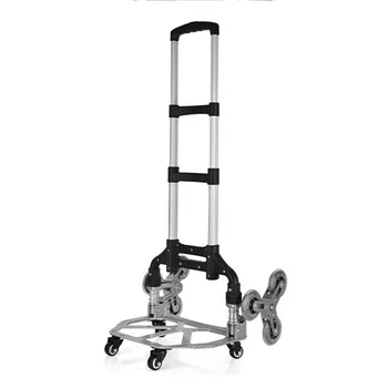 

E-FOUR Harper Trucks 700 lb Capacity Glass Filled Nylon Convertible Hand Truck and Dolly with Pneumatic Wheels Stair Climb Cart