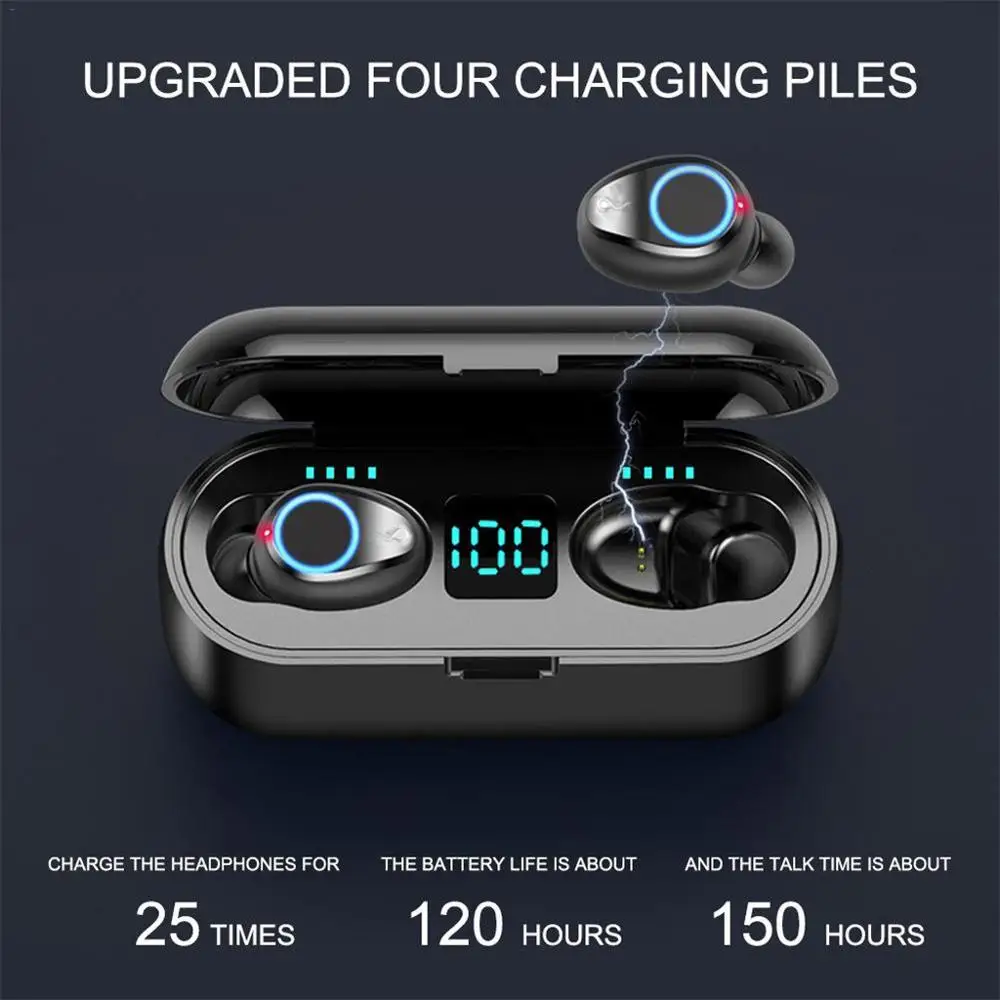 mini Bluetooth 5.0 Earphone with Charging Box Headset Stereo in stock Earbuds for MIjia Airdots iPhone Samsung Huawei mp4 | Электроника