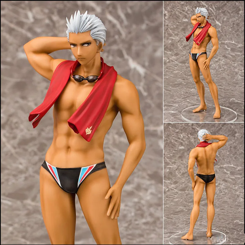Аниме Fate / EXTRA Archer No Name Emiya Shirou Gilgamesh Mumei Black Swimmer Ver. Масштаб 1/8 судьба фигурка