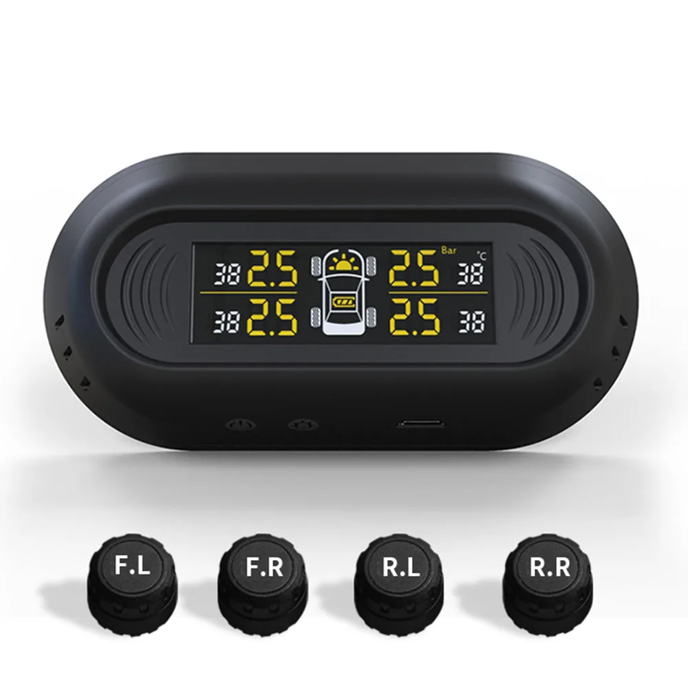 Xiaomi Mini parabrisas inalámbrico LCD medidor Digital coche TPMS IP67 energía Solar Sistema de Mon