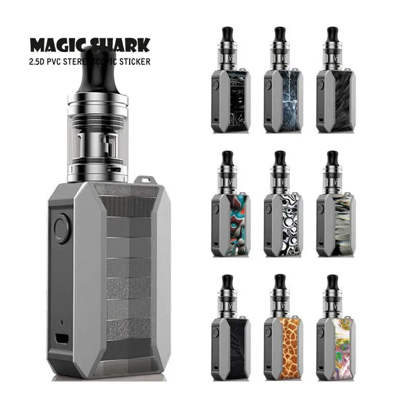 

Magic Shark New Leopard Fur Stone Colorful No Fade Ultra Thin Cover Case Sticker Film for Voopoo Drag Baby Trio 055-064