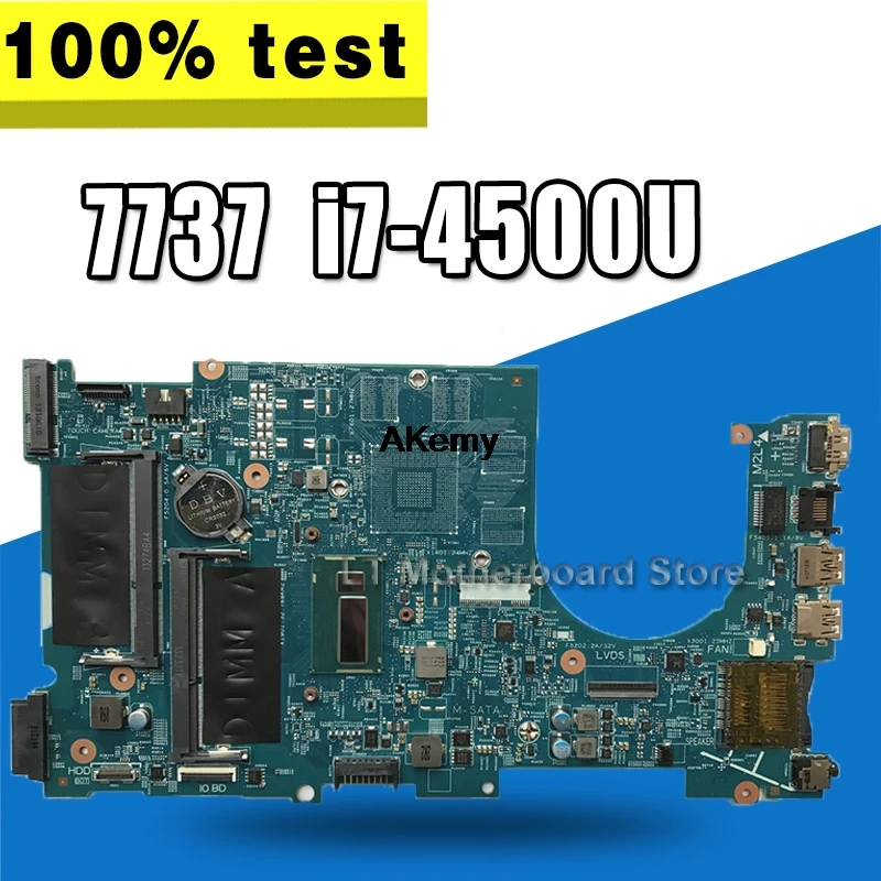 Материнская плата для ноутбука For DELL Inspiron 17 7737 12309 1 W/i7 4510U cpu материнская NC2TM CN 0NC2TM