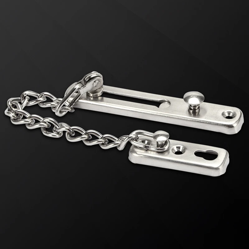 Anti-Theft Door Chain Lock Home Security Guard Bolt Latch Stainless Steel Anti-theft chain practical 200mm