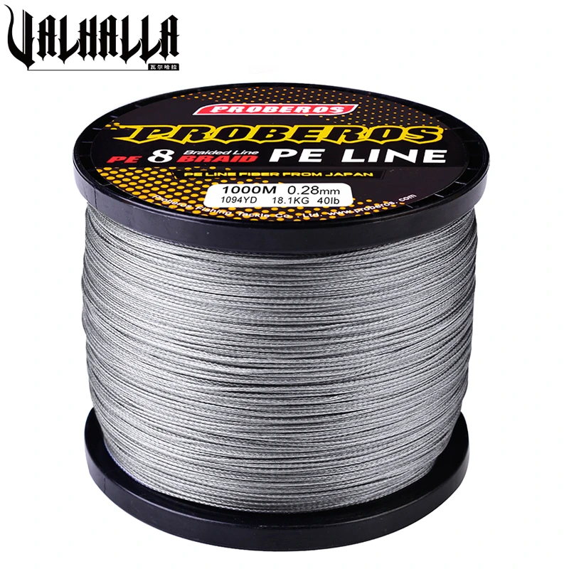 

Леска рыболовная, 8 переплетений, 40-300lb, 500 м, 1000 м, 2000 м, 0,28-1 мм, 8 плетеных нитей, 1 шт.