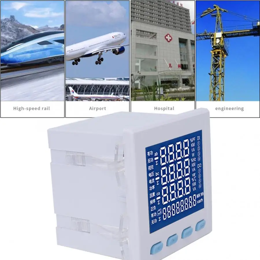 Многофункциональный цифровой измеритель напряжения YG80E94 96x96 Y34 V33 220 В 40 65