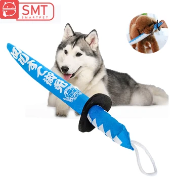 

Smartpet Pet Dog Samurai Sword Toy With Sound Puppy Chewing Toy Teeth Cleaning Pet Interactive Toy Cat Scratcher Supplies