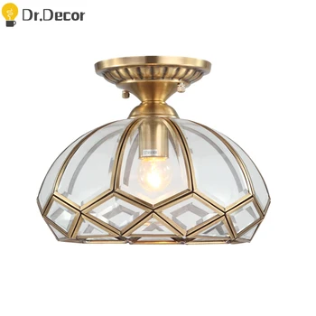 

Nordic Copper Ceiling Lamp Crystal LED Dining Room Kitchen Ceiling Lights Ceiling Light Bar Cafe LOFT Living Room Ceiling Lights