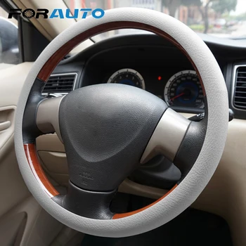 

FORAUTO Car Steering Wheel Cover Car Steering Cover Silicone Elastic 38cm Car-styling Auto Accessories Universal Auto Decoration