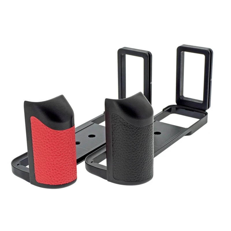 

Aluminum Hand Grip Quick Release L Plate Bracket For Fuji Fujifilm GFX 50R With Leather Sticker