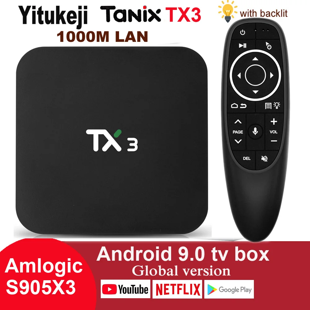ТВ приставка Tanix TX3 Android 9 0 Amlogic S905X3 H.265 8K HDR 2 4 ГГц/5 ГГц двойной Wi Fi BT 2|ТВ-приставки и