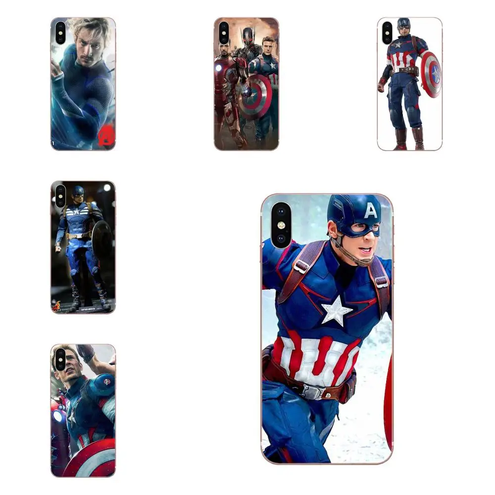 Популярный персонализированный телефон Captain America из ТПУ для Huawei NOVA 6 SE 5 P40 p30 lite Pro