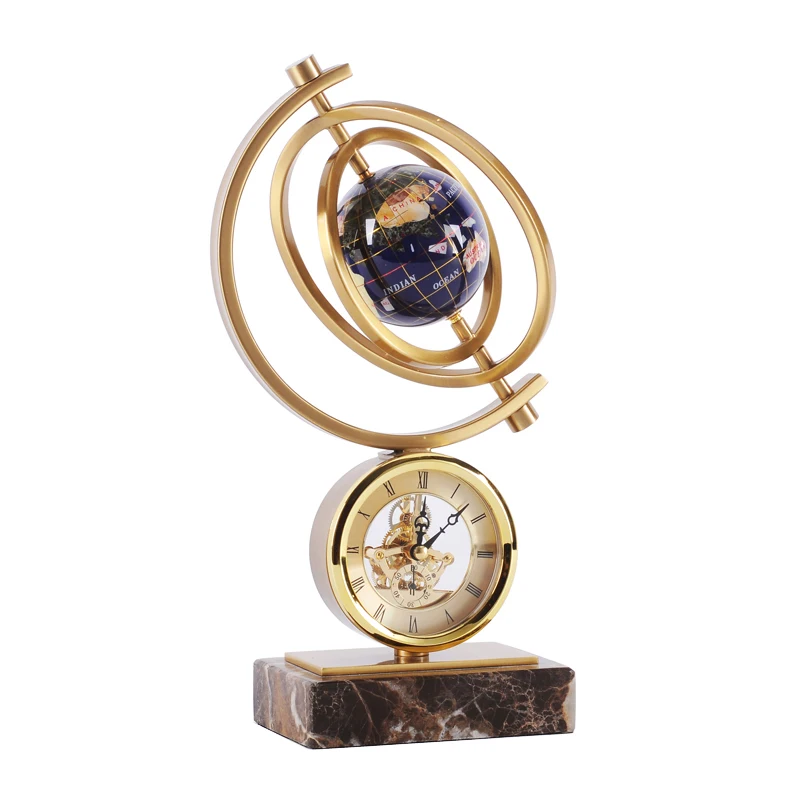 

European Watch Decoration Clock Clock Living Room Table Retro Clock Clock American TV Cabinet Pendulum Clock Desktop Clock