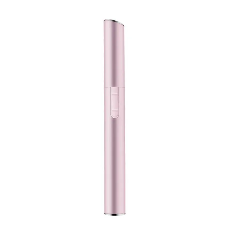 Pink 2 в 1 портативный мини электрический триммер для бровей, для лица, тела, бикини, для удаления волос, электробритва для бороды, бритва 15#912 - Цвет: Pink