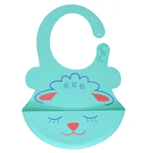 Водонепроницаемые Детские Силиконовые Слюнявчики для Малышей Регулируемый передник для кормления цветной платок-Слюнявчик