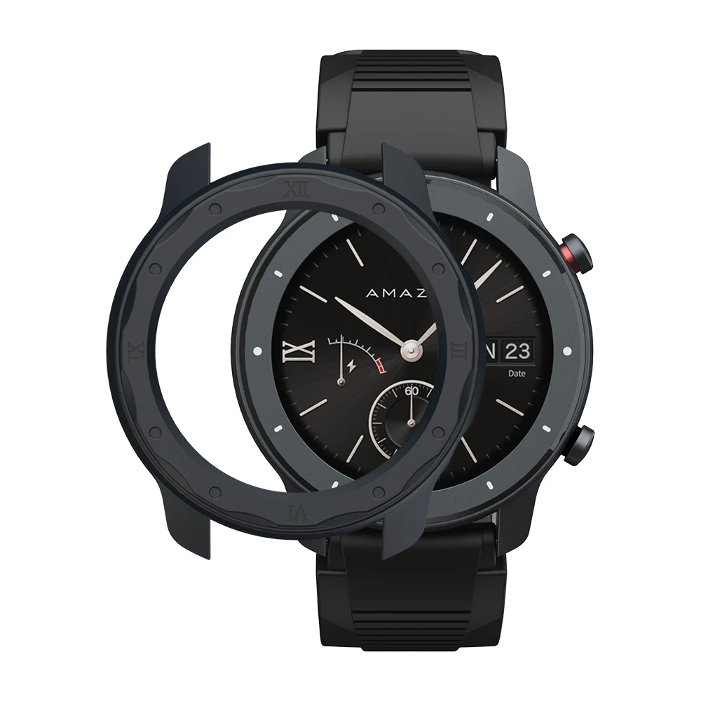 Для Amazfit GTR 42 мм Смарт часы защитный чехол жесткий бронированный чехол SIKAI черный желтый