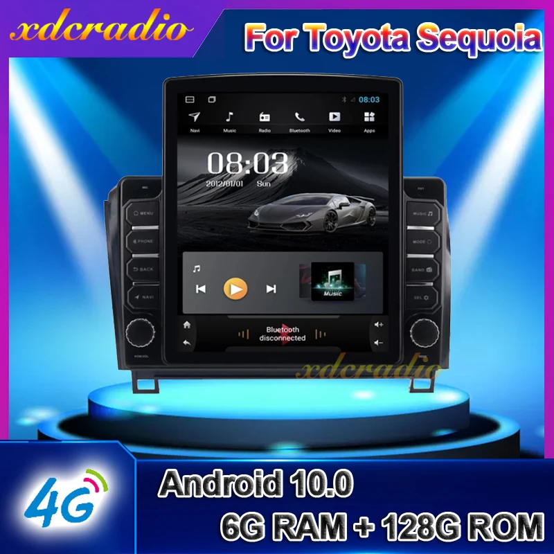 Xdcradio 10 4 &quotTesla Style Screen Android для Toyota Sequoia 2008-2018 Tundra 2006-2013 автомобильный Радио