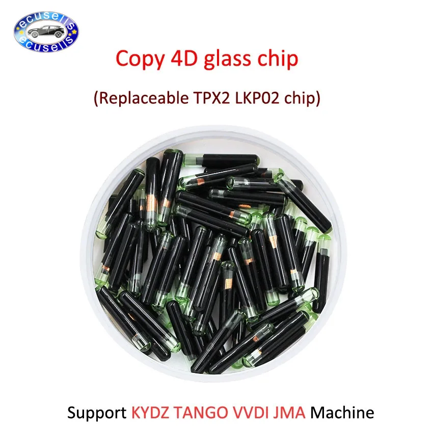 Копия 4D стеклянного чипа 5 шт. 10 20 сменный чип TPX2 LKP02 поддержка KYDZ TANGO VVDI JMA machine