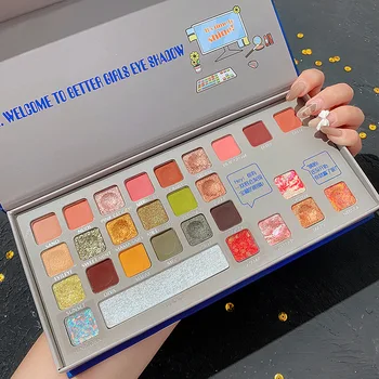 

28 Color Eye Shadow Glitter Pearl Matte Eye Shadow Palette Waterproof Long-lasting Makeup Eyeshadow palette Cosmetics TSLM1