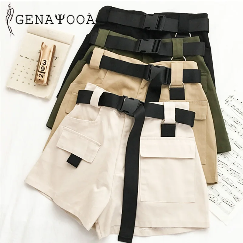 Женские шорты Genayooa в уличном стиле для фитнеса корейские летние женские с
