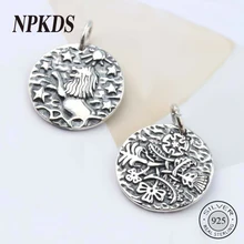 2 шт 925 пробы Серебряный цветок Лев Подвеска "Лев" Шарм Для DIY ожерелье и Браслеты Ретро 925 аксессуары для изготовления ювелирных изделий Поиск