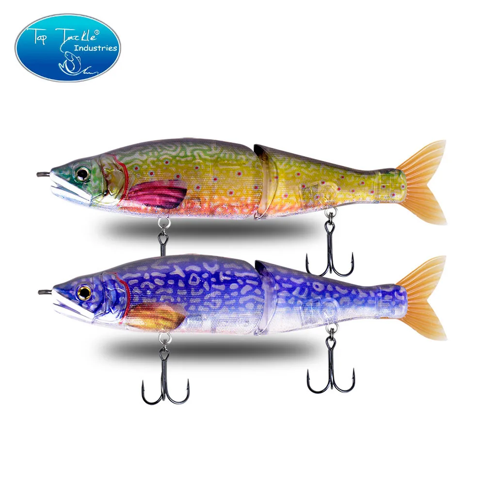 Swimbait-señuelo de pesca flotante de hundimiento lento, 178mm, artificial, para agua salada o agua dulce, cebos articulados de lubina grande CF